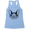 cat character graphic Racerback Tank