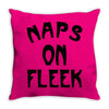 naps on fleek girls Throw Pillow