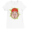 hip hop guy Ladies Fitted T-Shirt