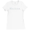 watson md   detective sherlock holmes house doctor tv show logo gift t Ladies Fitted T-Shirt