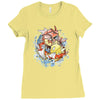 shining splash koi Ladies Fitted T-Shirt