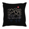 van desert Throw Pillow