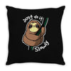 slow sloth Throw Pillow