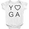 yoga heart Baby Onesie