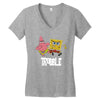 Trouble Women's V-Neck T-Shirt