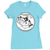 cat fish Ladies Fitted T-Shirt