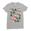 christmas pixel Ladies Fitted T-Shirt