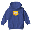 cat yellow Youth Hoodie