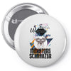 who loves miniatur schnauzer Pin-back button