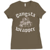 gangsta wrapper Ladies Fitted T-Shirt