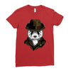 panda rorschach Ladies Fitted T-Shirt