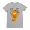 garfield scratching, ideal gift or birthday present funny Ladies Fitted T-Shirt