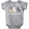 happy meowr Baby Bodysuit