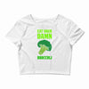 Eat Your Damn Broccoli Crop Top