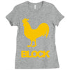cock block Ladies Fitted T-Shirt