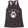 paw pun for pet lovers Racerback Tank