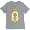 burning man V-Neck Tee