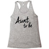 aunt to be Racerback Tank
