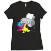 printer Ladies Fitted T-Shirt