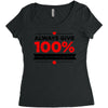 always give 100%, unless you're donating blood Women's Triblend Scoop T-shirt