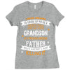 Super Cool Grandson Of A Freaking Awesome Father Ladies Fitted T-Shirt