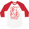 let love rule 3/4 Sleeve Shirt