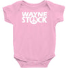 wayne's world waynestock rock band baseball jersey Baby Onesie