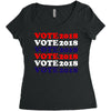 Vote 2018 Women's Triblend Scoop T-shirt