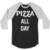 pizza all day 3/4 Sleeve Shirt