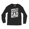 world's okayest dad funny Long Sleeve Shirts