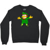 happy saint patrick day simpson Crewneck Sweatshirt