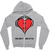 heart beats Zipper Hoodie