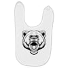 angry bear head Baby Bibs