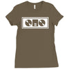 dj turntables club Ladies Fitted T-Shirt