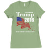 trump 2016 election make america great again Ladies Fitted T-Shirt
