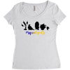 Beauty and The Beast Squadgoals Women's Triblend Scoop T-shirt