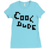 cool dude 2 Ladies Fitted T-Shirt