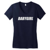 baby girl ringer Women's V-Neck T-Shirt