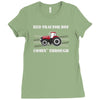 case ih red tractor boy comin' through Ladies Fitted T-Shirt