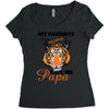 My Favorite People Call Me Papa Women's Triblend Scoop T-shirt