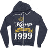 kings are born in 1999 Zipper Hoodie