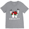 equality white V-Neck Tee