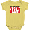 Breaking News i Don't Care Baby Bodysuit