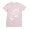 wander explore hike Ladies Fitted T-Shirt