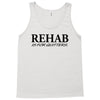 funny t shirt rehab is for quitters rude tee offensive shirt Tank Top