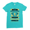Never Underestimate the Strength of a Childhood Cancer Warrior Ladies Fitted T-Shirt