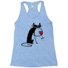 cat and wine Racerback Tank