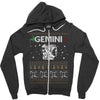 santa gemini christmas ugly t shirts Zipper Hoodie