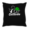 chillkrote smoke weed punk gras Throw Pillow