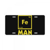 chemical element for iron man License Plate